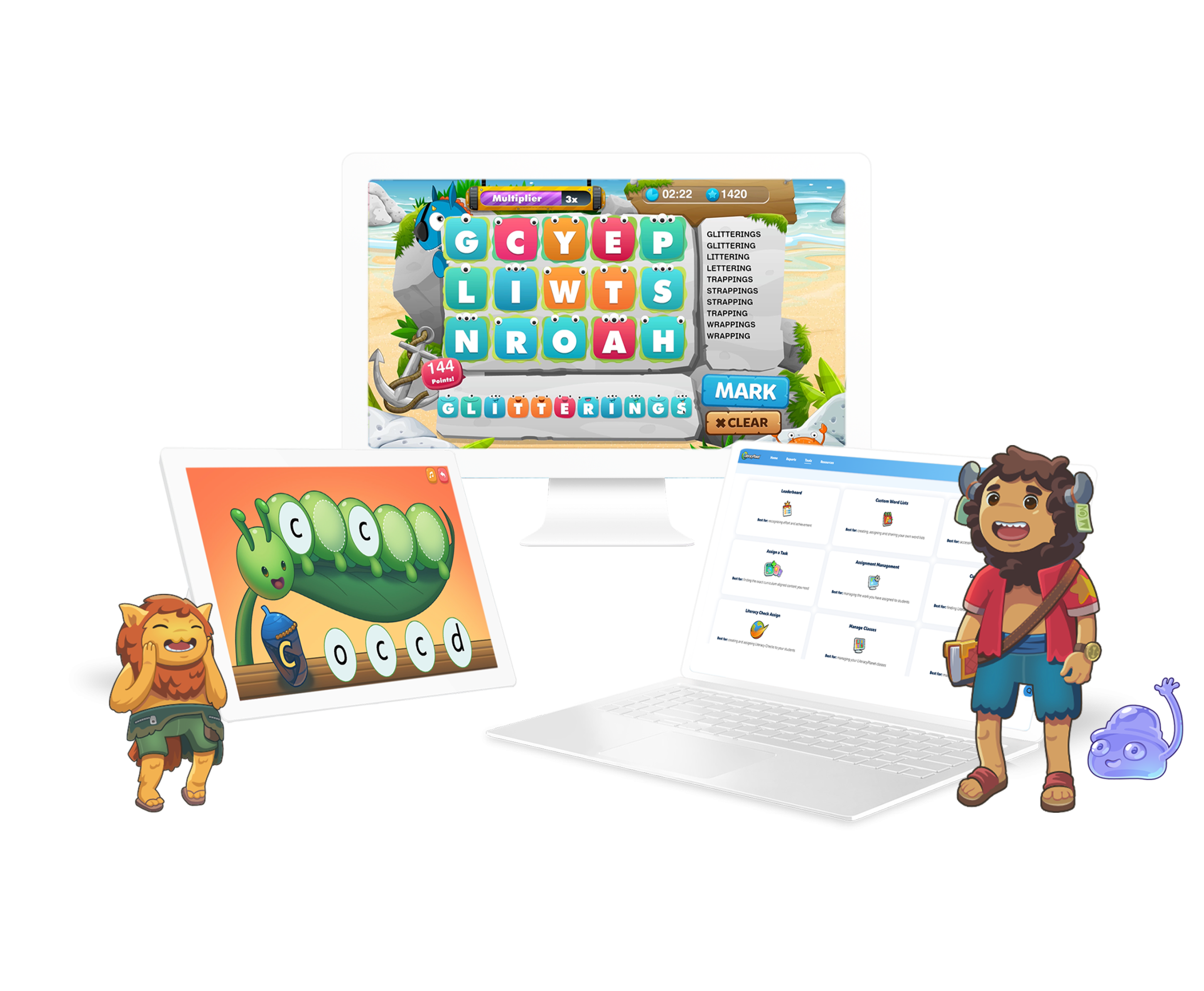 LiteracyPlanet Characters